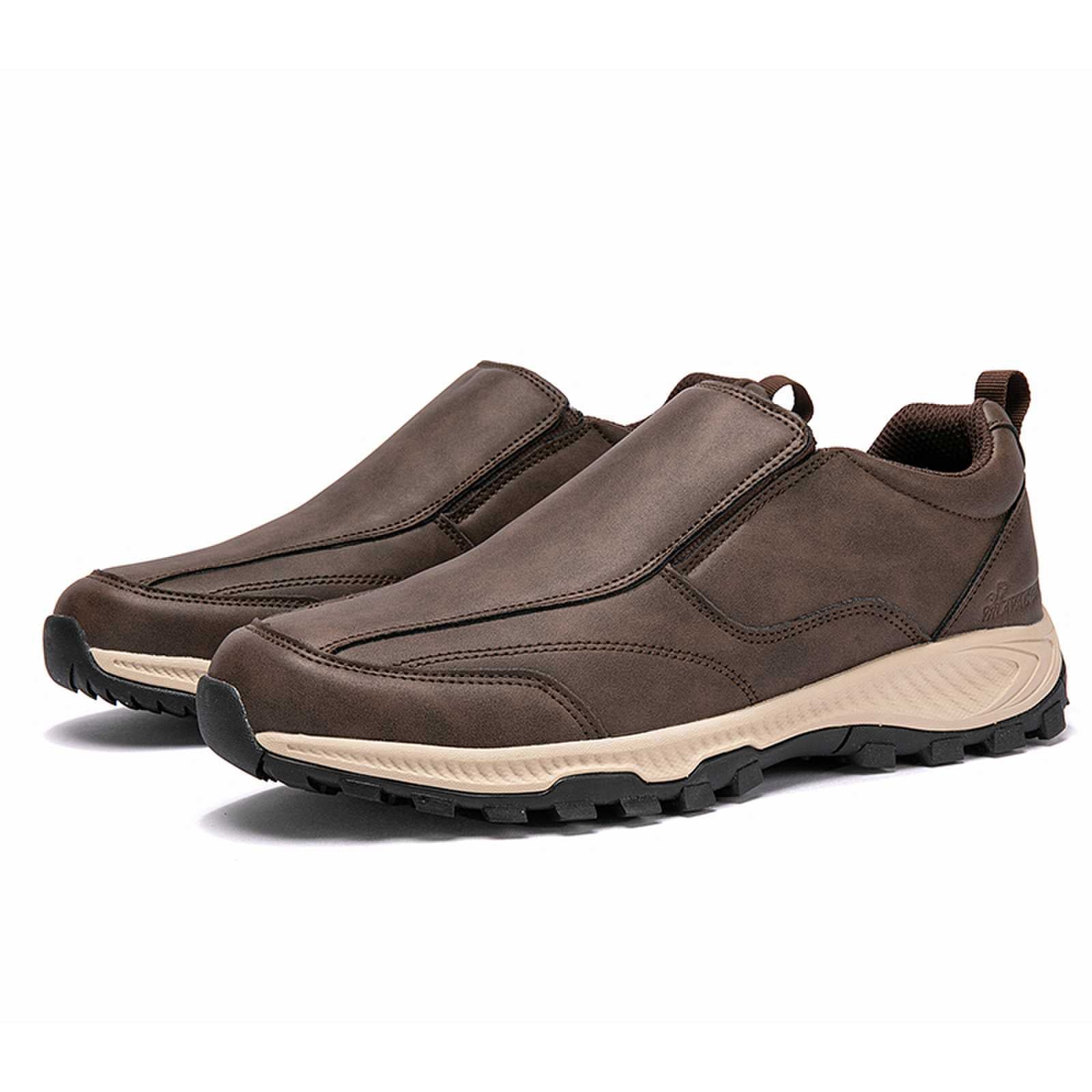 WEDXDEW Breathable Senior Loafers Easy-On Odor-Resistant Soft Insole Lightweight Casual Shoes for Older Adults