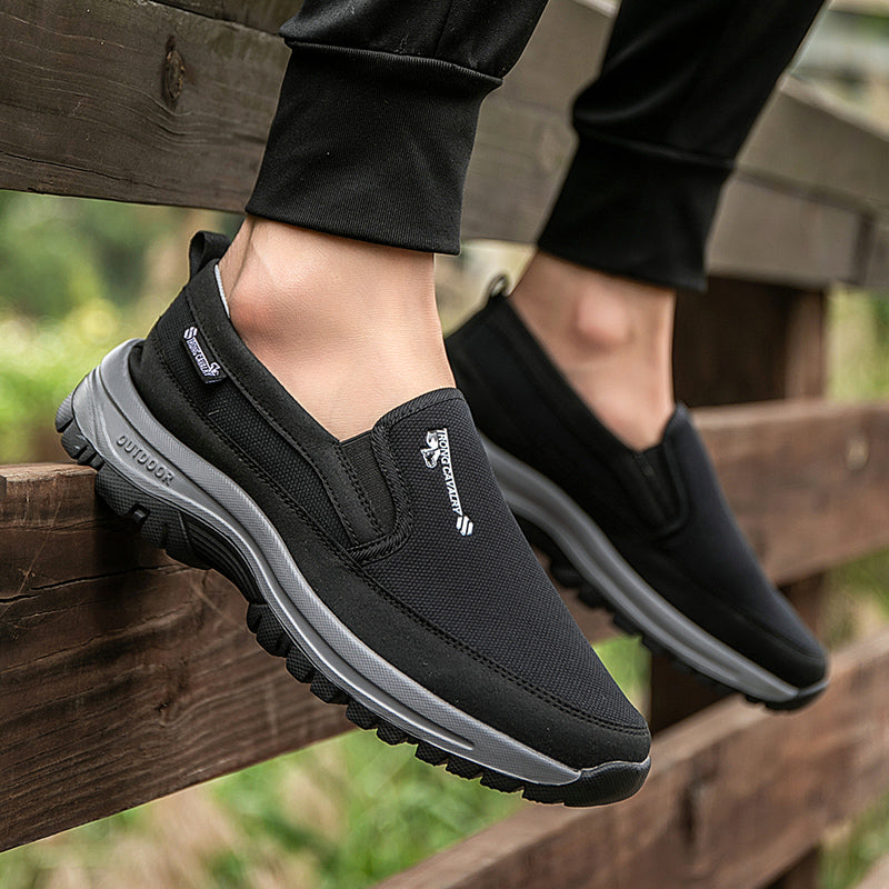 WEDXDEW Elderly OneStep Sneakers AntiSkid Rubber Sole Wide Width Arch Support Comfortable Walking Shoes for Seniors