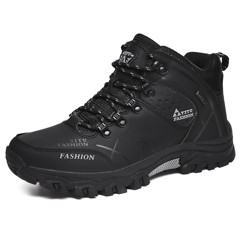 WEDXDEW Men's Waterproof Hiking Boots Lightweight Ankle Support Anti-Slip Rubber Sole for Mountain Trail Outdoor Adventures