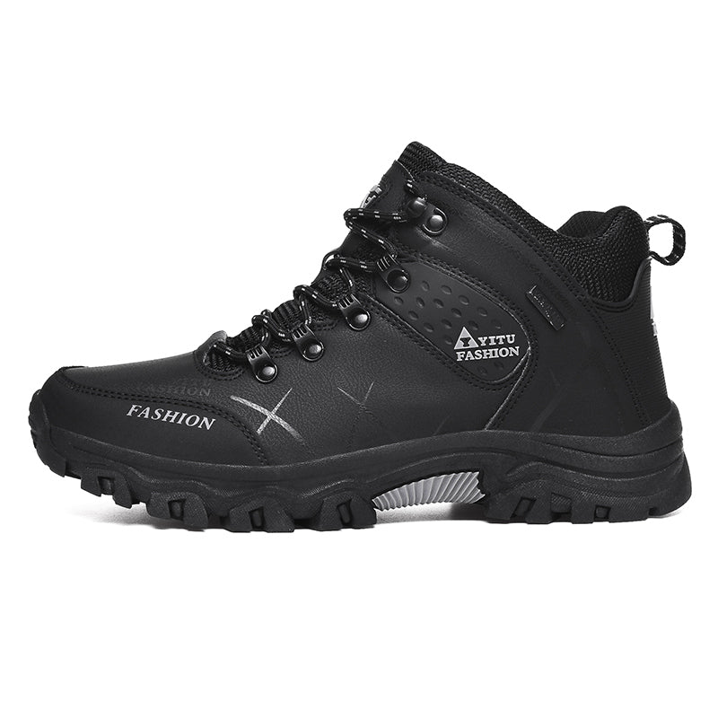 WEDXDEW Men's Waterproof Hiking Boots Lightweight Ankle Support Anti-Slip Rubber Sole for Mountain Trail Outdoor Adventures