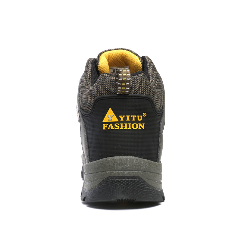 WEDXDEW Men's Waterproof Hiking Boots Lightweight Ankle Support Anti-Slip Rubber Sole for Mountain Trail Outdoor Adventures