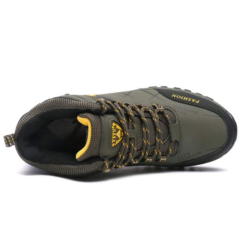 WEDXDEW Men's Waterproof Hiking Boots Lightweight Ankle Support Anti-Slip Rubber Sole for Mountain Trail Outdoor Adventures