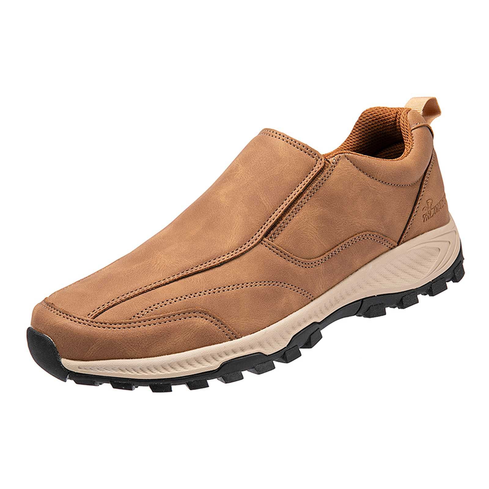 WEDXDEW Breathable Senior Loafers Easy-On Odor-Resistant Soft Insole Lightweight Casual Shoes for Older Adults