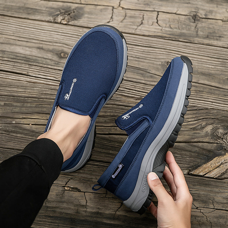 WEDXDEW Elderly OneStep Sneakers AntiSkid Rubber Sole Wide Width Arch Support Comfortable Walking Shoes for Seniors