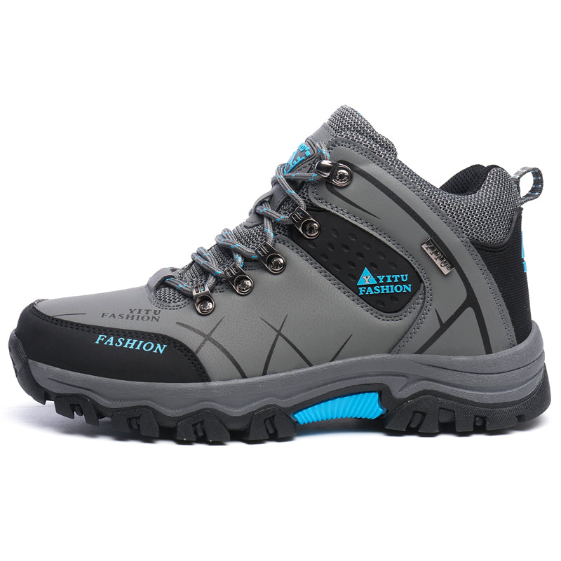 WEDXDEW Men's Waterproof Hiking Boots Lightweight Ankle Support Anti-Slip Rubber Sole for Mountain Trail Outdoor Adventures